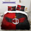 AC Milan Patronen Beddengoed, Dekbed Set Dekbedovertrek Kussensloop Huis Verjaardagscadeau(1 dekbedovertrek + 2 kussenslopen, zonder binnenkussen)