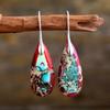 Bohemian Natural Stone Imperial Stone Drop Pendant Earrings