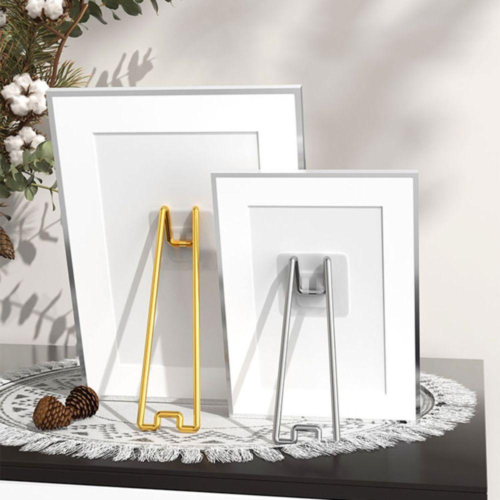 2pcs Back Support Picture Frame Back Bracket Metal Easel Back Support Photo Frame Stand