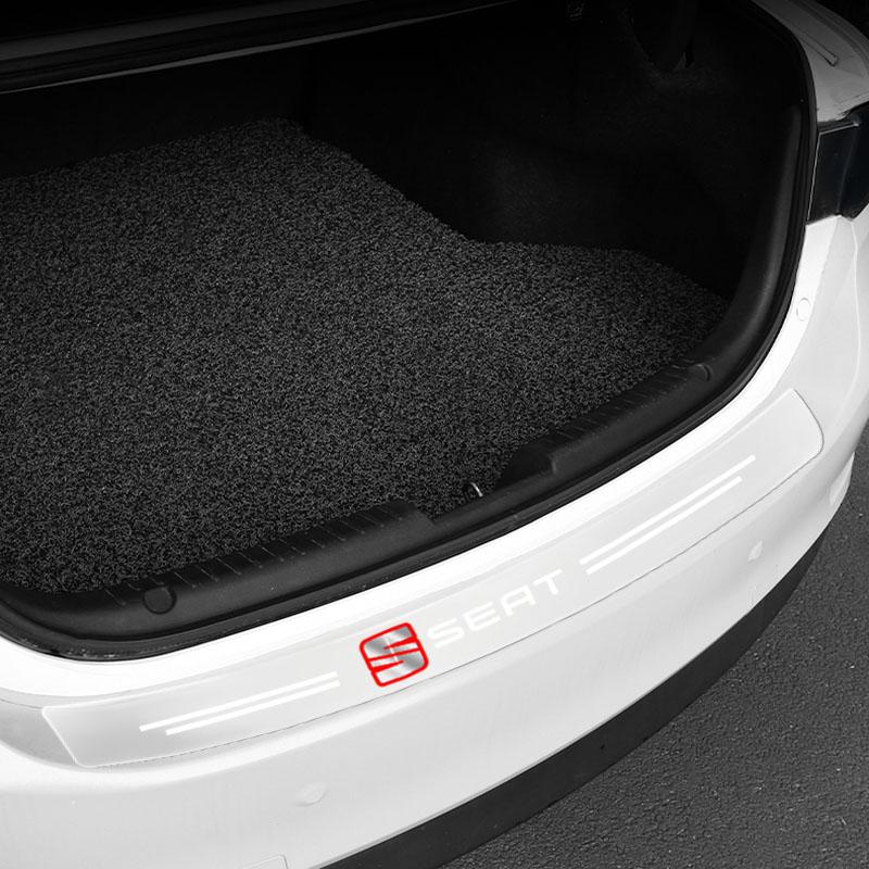 1Pcs Transparent Car Trunk Badge Protective Sticker Car Accessories For SEAT Leon Altea Ibiza Toledo Cordoba Alhambra Arona Ateca Exeo