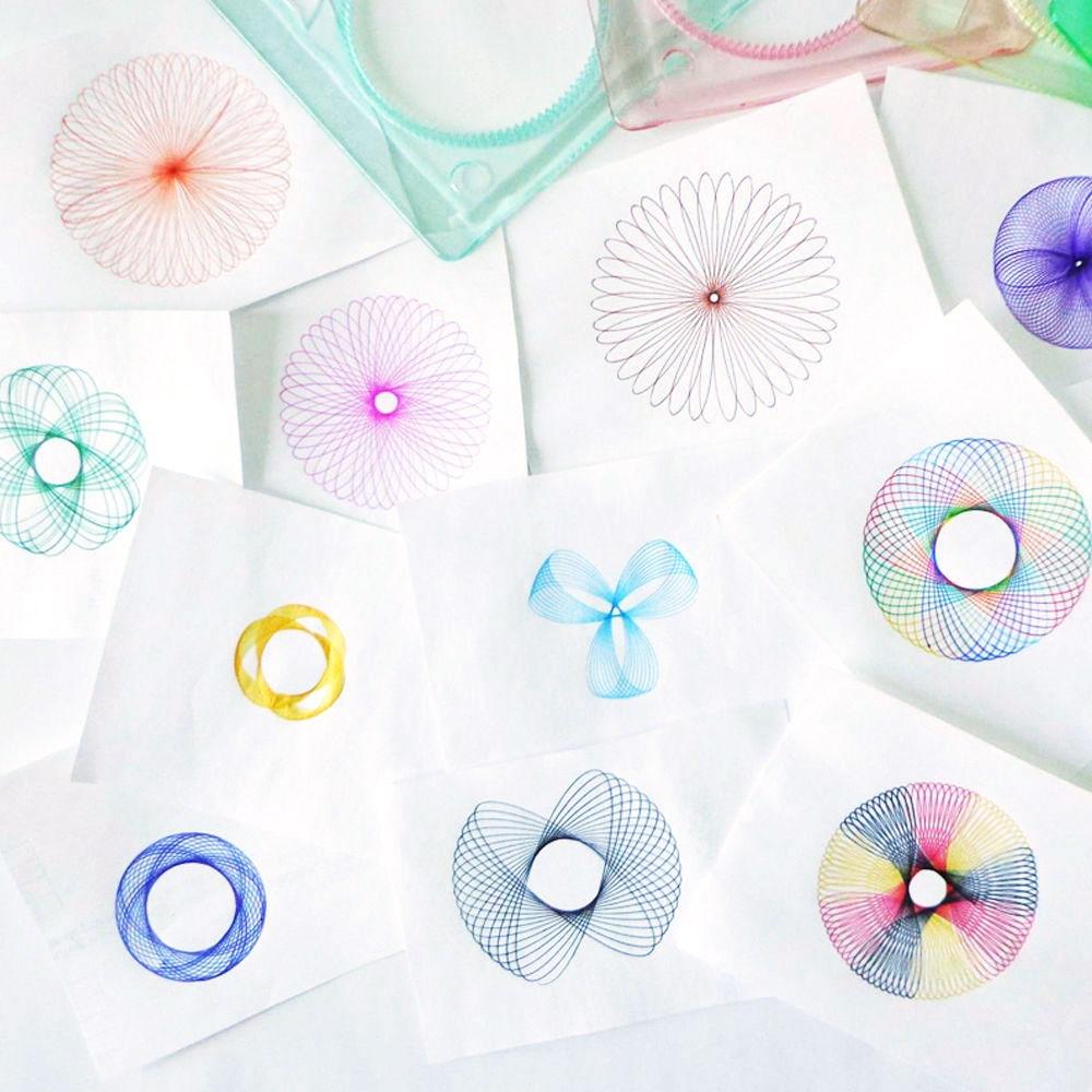 Students Kids Toys Drawing Board Magic Sketchpad Multifunctional Ruler Geometric Spirograph