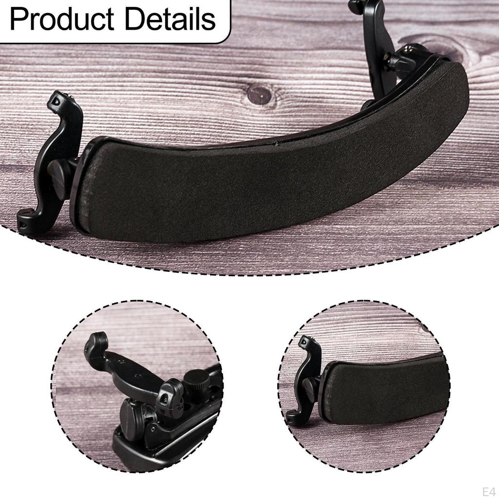 Violin Shoulder Rest Black Easy To Use Thickened Musical Instrument Accessory Pad for