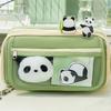 Panda Pencil Bag High Beauty Duty Girl Pencil Bag Large Capacity Junior High School Stationery Bag