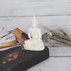 Meditating Seated Buddha Statue Carving Figurine Craft for Home Decoration Ornament (Gold)