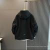 Men's Windproof Hooded Jacket: Spring/Autumn Casual Fashion, Pure Color, Trendy Loose Workwear