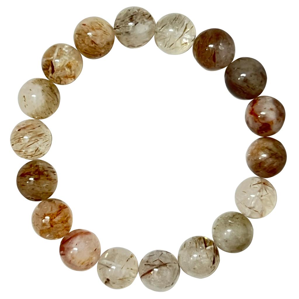 Women Natural Crystal Beaded Bracelets 8mm 10mm 12mm Round Yoga Bead Stretch Bangle Handmade DIY Jewelry Gift