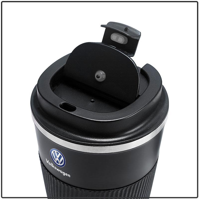500ml Edelstahl Kaffeebecher Thermosbecher Tragbarer Reise Thermobecher Für Volkswagen Lavida POLO Tiguan Passat Golf EOS Scirocco Jetta Bora