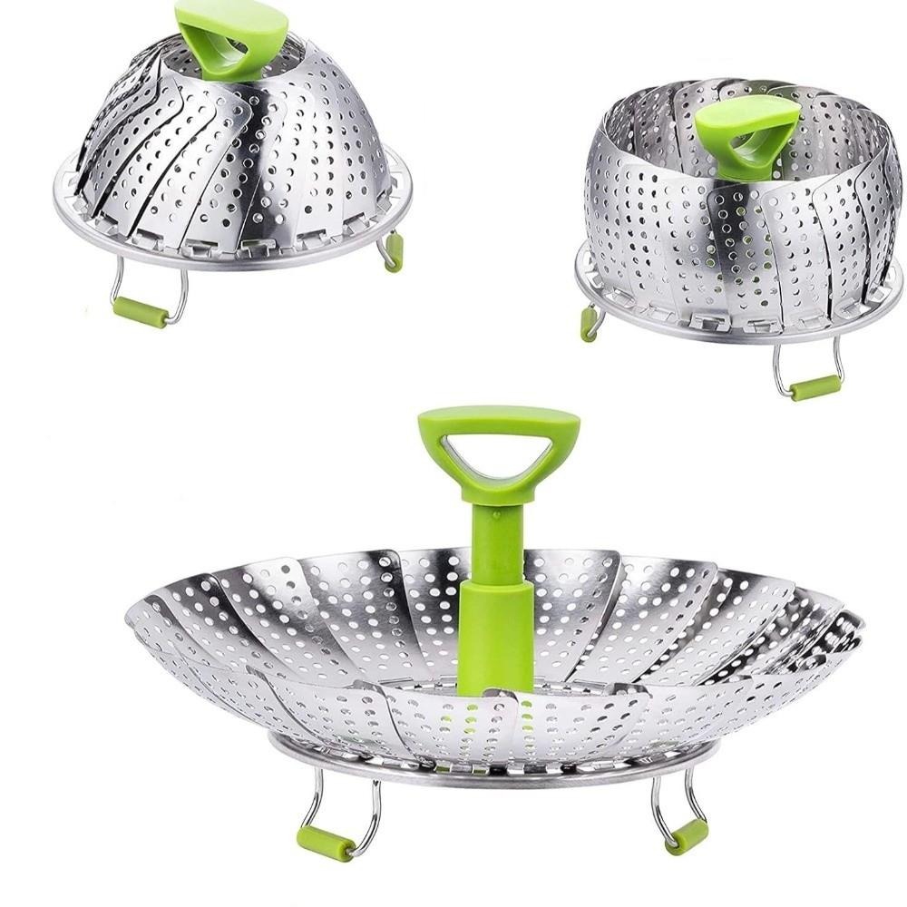 Mesh Basket Lotus Steaming Tray Stainless Steel Mesh Steamer Rack Cooking Cookware