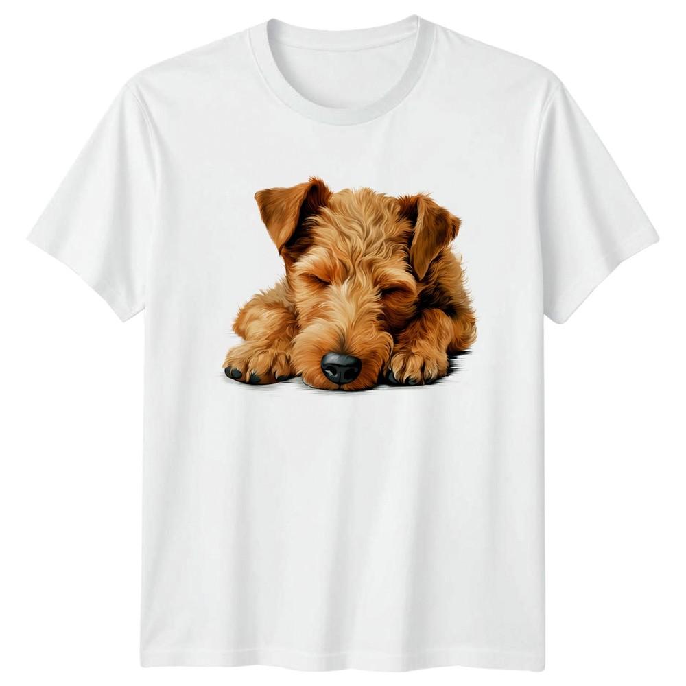 Sleeping Terrier Puppy Dog Animals Unisexs TShirt Unisexs Tee Graphic Tee S