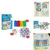 Double Geometric Color Matching Interactive Building Block Board Game For Kids