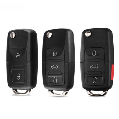 2 2+1 3 3+1 Buttons Flip Folding Remote Car Key Shell Case Fob with HU66 Blade for VW Polo Passat B5 B6 Tiguan Golf 4 5 for Seat for Skoda