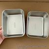 12/3 Pcs 304 Stainless Steel Food Tray Food Safe Easy To Clean For School Office Picnic Meal Prep