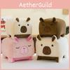Plush Capybara Square Toy Cute Stuffed Animal Doll Cartoon Decoration Kids Gift