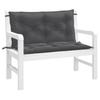 Vidaxl Garden Bench Cushions, 2 Pcs., Anthracite Melange