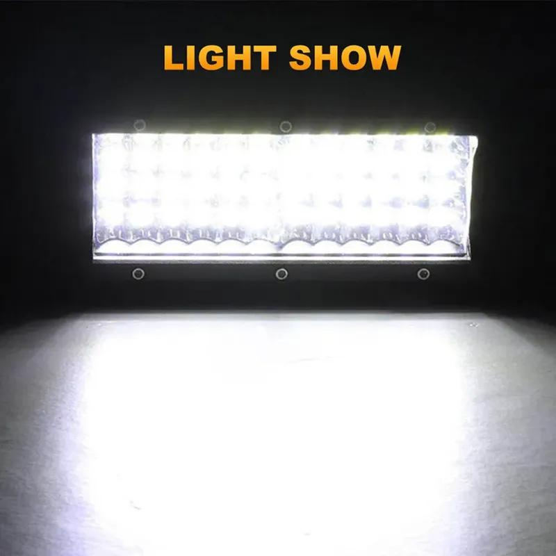 For Truck Driving Offroad Boat Car Tractor 4x4 SUV ATV 12V 24V 72W 144W Light Bar/Work Light Spotlight LED Light Bar