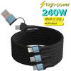 3 In 2 Fast Charging Cord for Iphone Samsung Huawei Micro Usb Type C Charger Cable 1.2M Multi Usb Port Multiple Usb Charging Cor