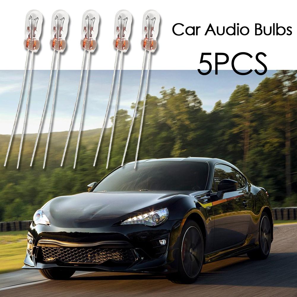 5pcs T3 14V 0.56W Bulbs Set for Car Audio Gear Indicator Dashboard Instrument Light Automobiles Dashboard Lamp Tools