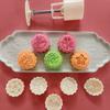 3D Mung Bean Dessert Pastry Mould Flower Shaped Mooncake Mould Stripping easily   Fondant Cake