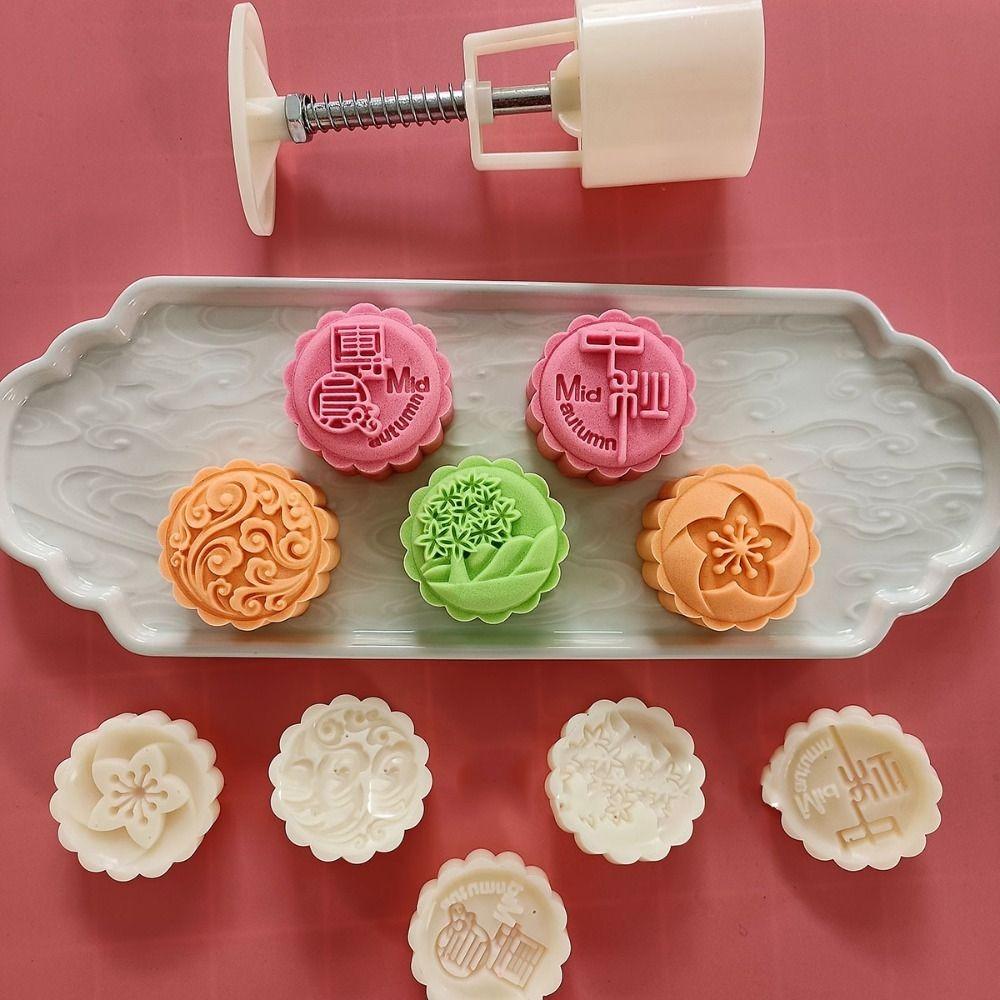 3D Mung Bean Dessert Pastry Mould Flower Shaped Mooncake Mould Stripping easily   Fondant Cake