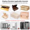 50pcs/box Hinges + 200 Screws Iron Golden/Antique Bronze 4 Holes Durable Furniture Hardware 16*13mm Mini Rounded Hinge Decor