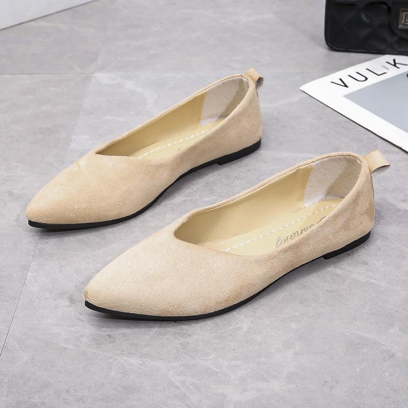 Fashion Genuine Leather Multi-color Low-heeled Women's Shoes Round Toe Flat Bottom Shallow Cut Single Shoe Casual Versatile Loafers