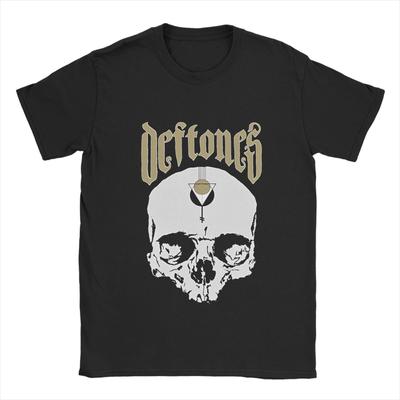 T-shirts pour hommes Vintage Rock and Rolls Deftones Vintage T-shirt en pur coton T-shirt à manches courtes Col rond Vêtements Grande taille