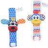 Baby Rattle Socks Toys For Newborn 0 12 Months Play Animal Socks Wrist Strap Rattle Infant Foot Socks Bug Babies Accessory