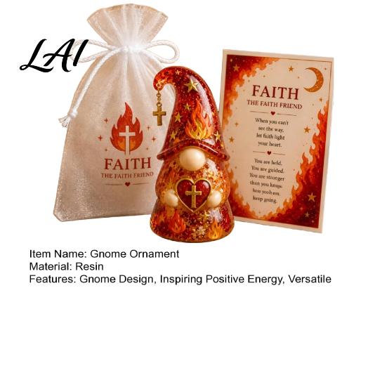 Gnom-Ornament Emotionale Stützfigur mit Karte und Aufmunterungsgeschenk für Sie Mullbeutel Positive Energie Frauen Dekoration