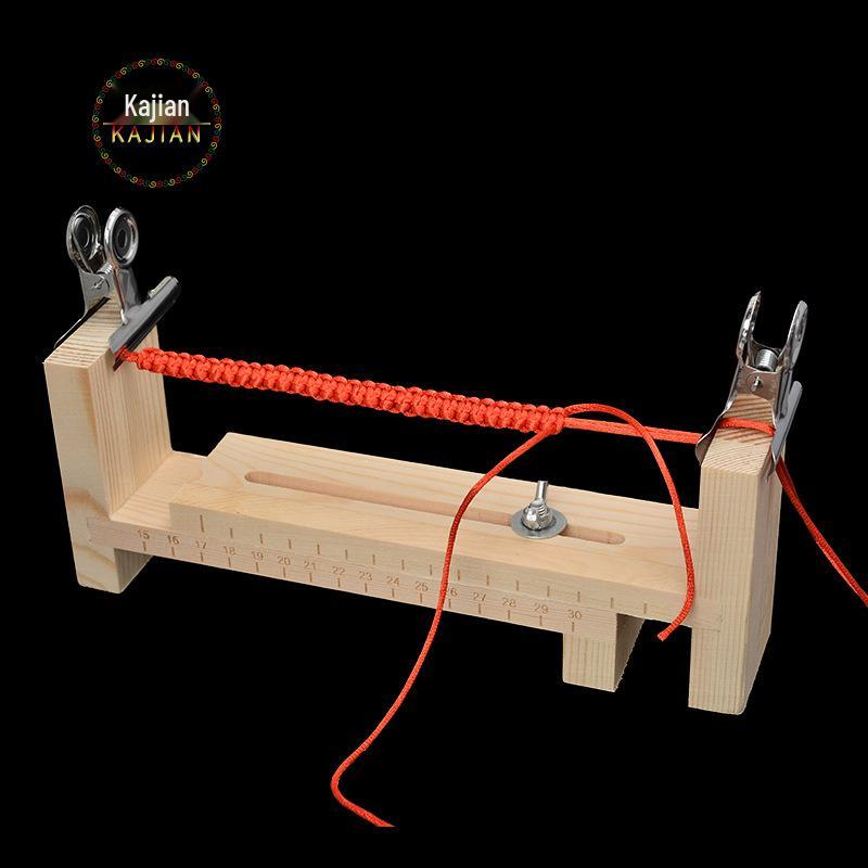Upgraded Wooden Hand Rope Braiding Tool - Reinforced Frame for Bracelet Weaving