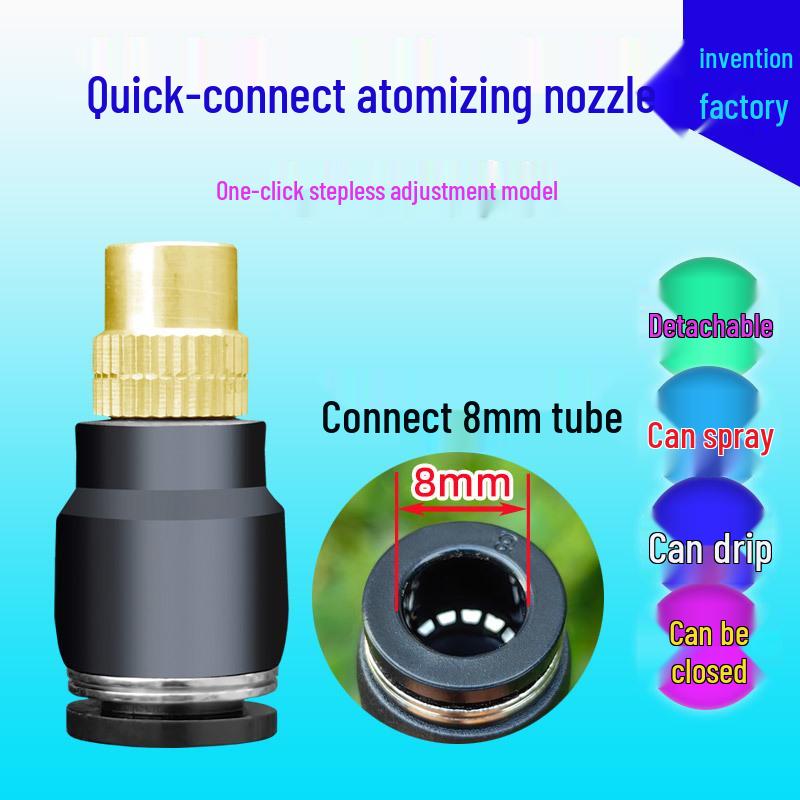 Universal Sprinkler: Adjustable Automatic Watering & Cooling Device for Drip, Spray, & Atomization Irrigation