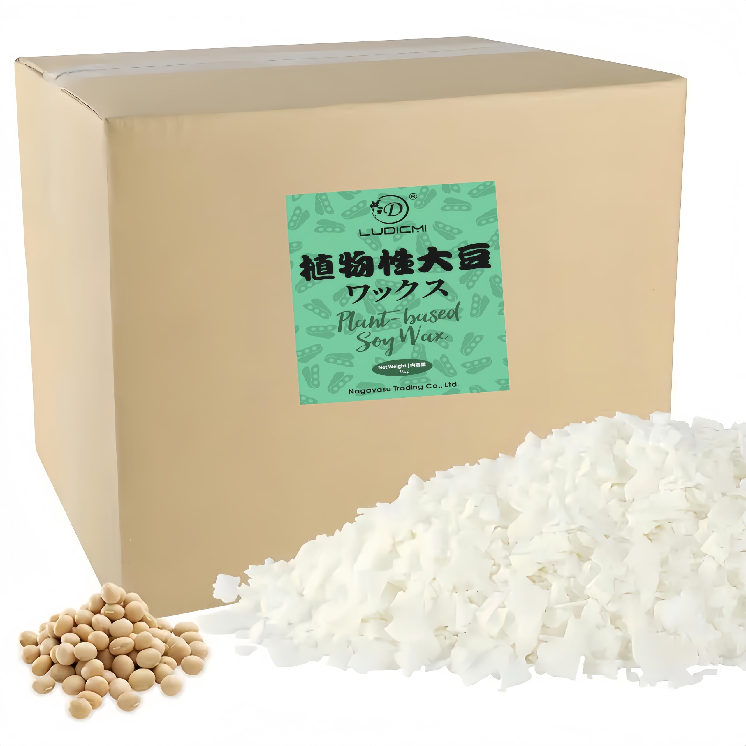 

LUDiCMi Soy Soft Type for natural soy wax in flake Ideal for making aromatherapy candles Wax, Candles. 100% form. (970g).