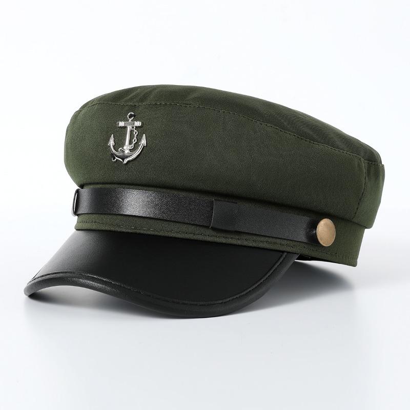Cross-border Navy Hat British Style Beret for Men and Women Winter Versatile Decorative Fashion Hat