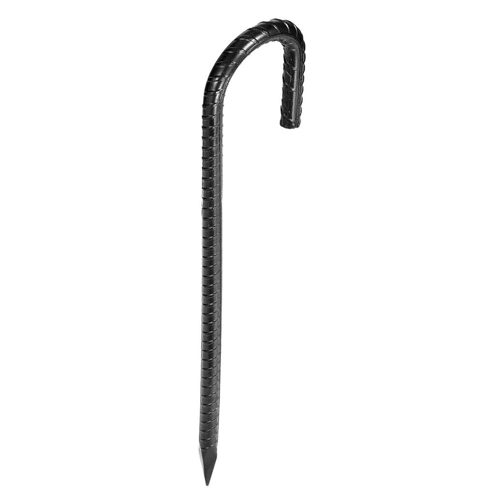 12-Inch 16 Pack Rebar Stakes Heavy Duty J Hook Galvanized Ground Anchors