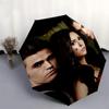 Vampire Diaries, Elena Automatic Opening and Closing, 8 Rib Structure Portable Umbrella, Suitable for Men and Women In All Seasons  Perfect