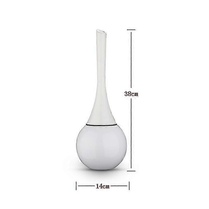 White - Toilet brush, Stainless steel toilet brush holder and toilet brush
