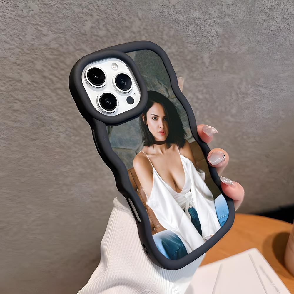 

Fashion Eiza Gonzalez Wavy Edge TPU Mobile Phone Case for iPhone 17 16 15 14 13 12 11 Air Pro Max Plus Colorful Cover iPhone17 Pro Max