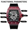 Binbang Men's Silicone Barrel Luminous Fashion Sports Watch