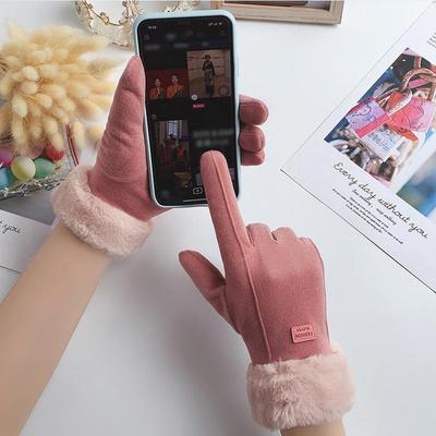 Winter Warm Cold Resistant Hand Gloves For Women Outdoor Cycling Touch Screen Gloves Women's Gloves Thicken Windproof 2026