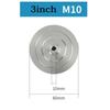 1Pc Diamond Polishing Pad 3/4inch Backer Pad Aluminum Base Backing Holder M14 M10 M16 Thread Connector Rod For Polisher Tools