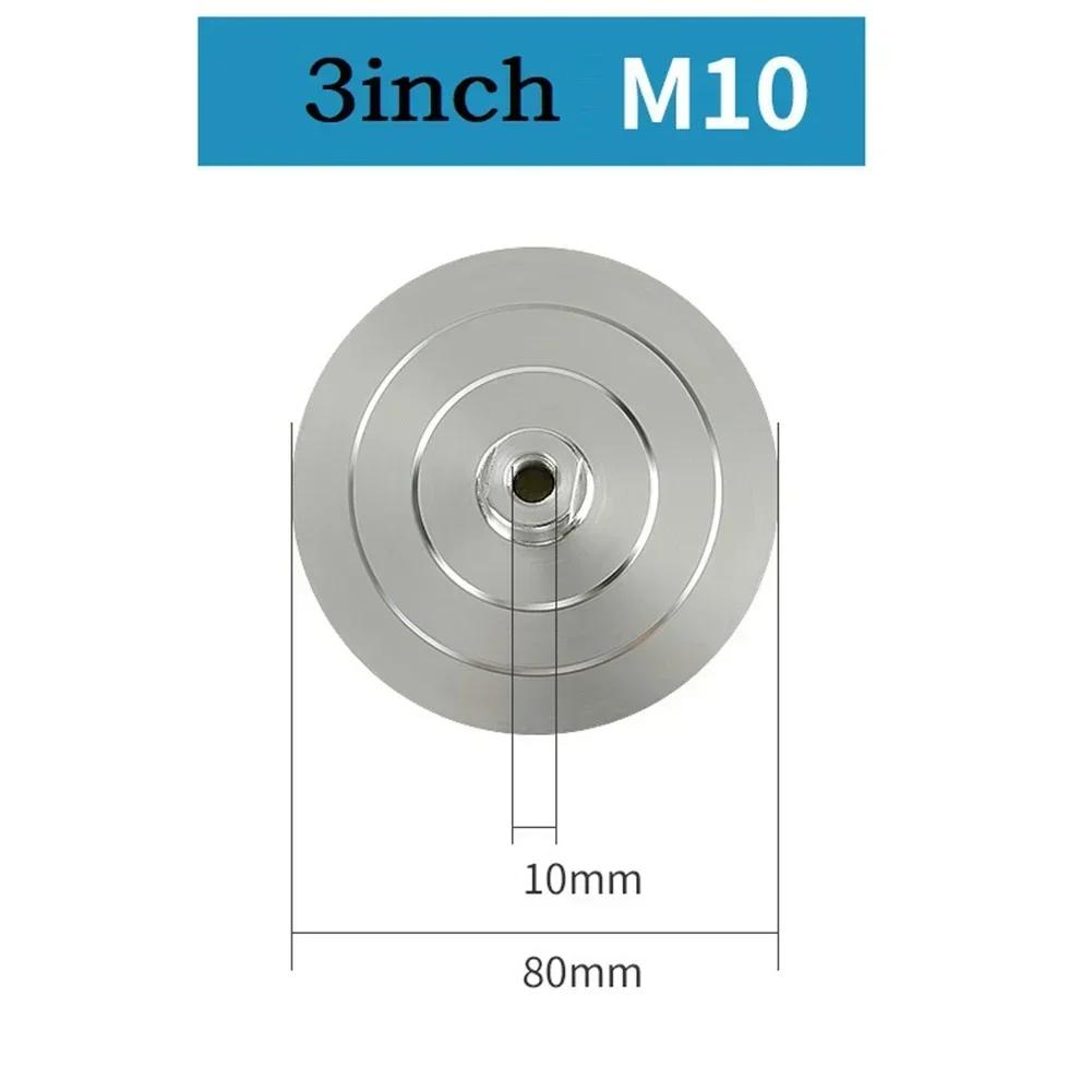 1Pc Diamond Polishing Pad 3/4inch Backer Pad Aluminum Base Backing Holder M14 M10 M16 Thread Connector Rod For Polisher Tools