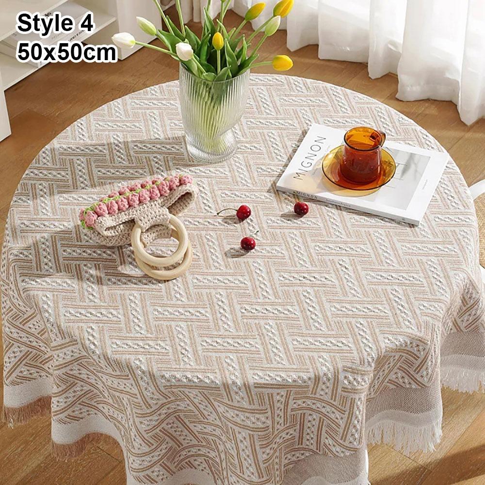

1Pcs 50x50cm 90x90cm Lace Tablecloth Dustproof Small Size Table Cloth Round Table Square Table Table Cover Household Appliance