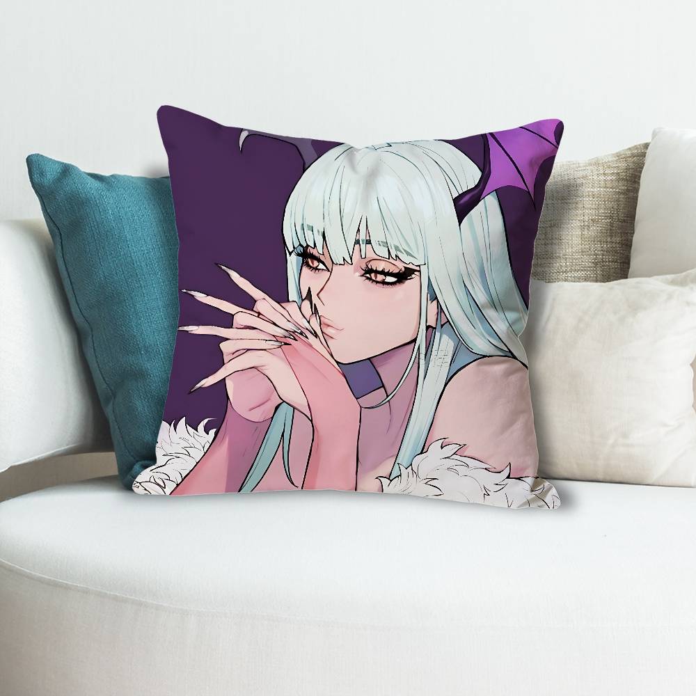 MMorrigan AAenslands Anime Celebrity Merchandise AllMatch Printed Pillow Case Sofa Car Office Room Decoration Protector