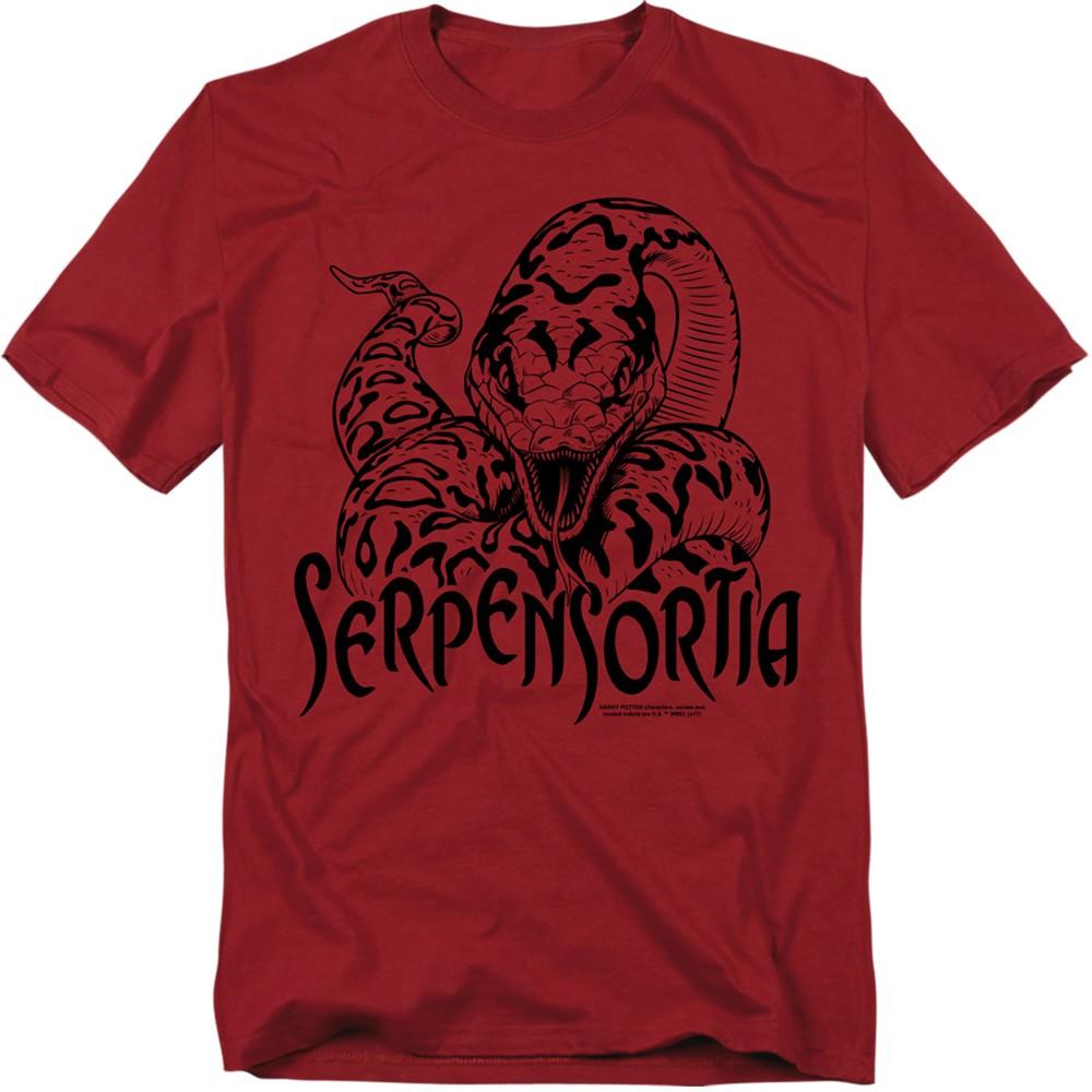 Harry Potter - Serpensortia - Adult Unisex Short Sleeve T-Shirt - Red XL