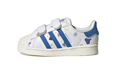 LEGO x Originals SUPERSTAR CF Antislip Slijtvast Lage Toddler Schoenen Wit Blauw IF2199