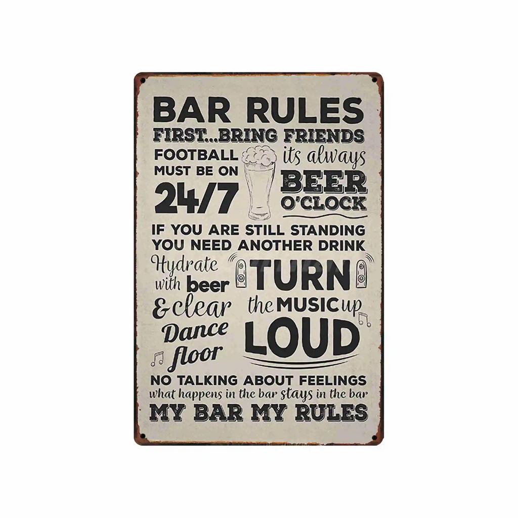 [ DecorMan ] BBQ Kitchen  Metal Signs Custom Wholesale Painting Bar Decor DD-1688
