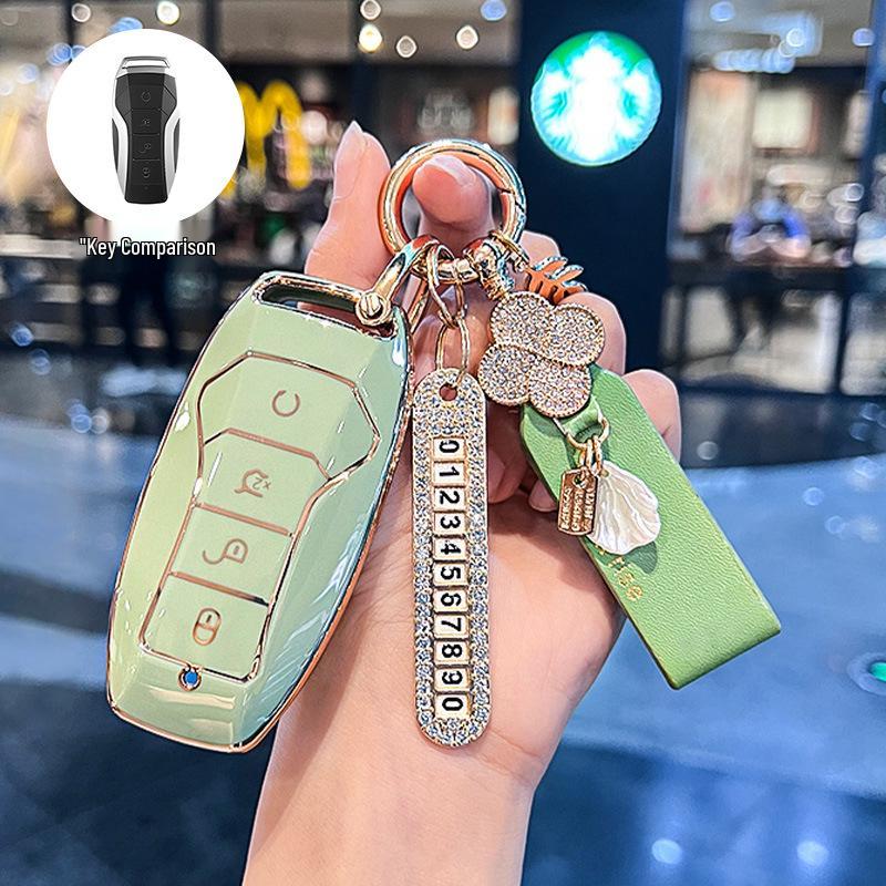 BYD Key Case for Song PLUS/Tang DM/E9 2019/Pro DMi - Female Key Shell & Buckle