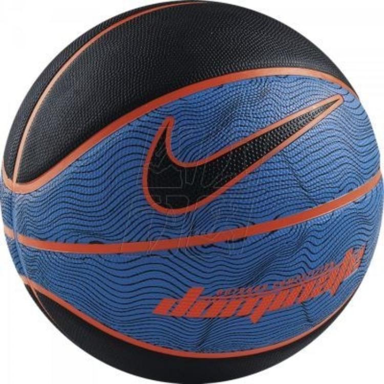 Nike Rubber Basketball Black Blue Size 7 Training Unisex BB0361-480