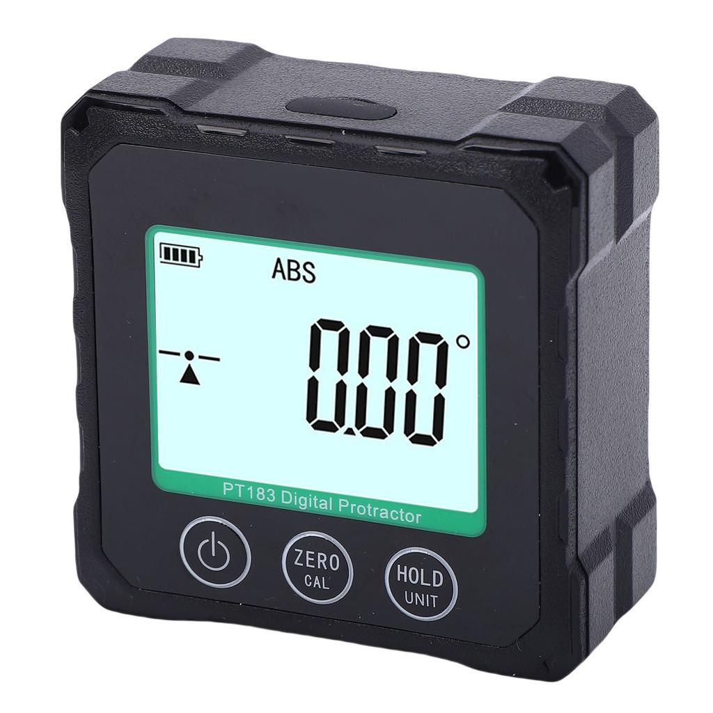 Digital Angle Finder with Electronic   Inclinometer Protractor 4 Side Strong Magnet 90 Degree Angle Gage Woodworking Measuring Tool with Backlit