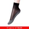 10 Pairs/Bag Velvet Silk Women Socks Cotton Bottom Soft Non Slip Sole Massage Wicking Slip-resistant