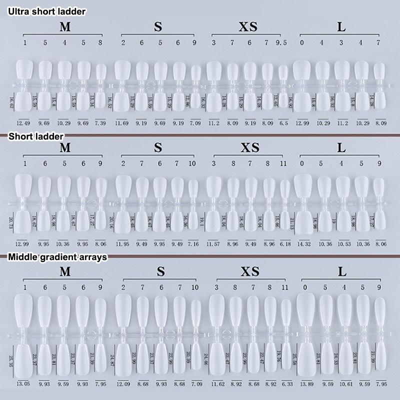 100Pcs Press On Nail Tips Full Cover Ultra-Thin False Nails Patches Gel Nails Extension System Clear Fake Nails Art Accessories